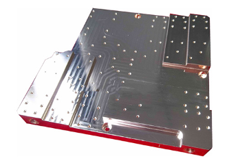 Brazed water cooling plate Паяная пластина с водяным охлаждением