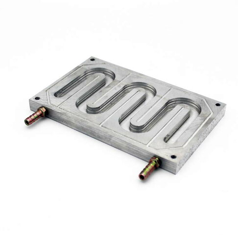 Алюминиевая конструкция направляющей с охлаждающей пластиной для жидкости