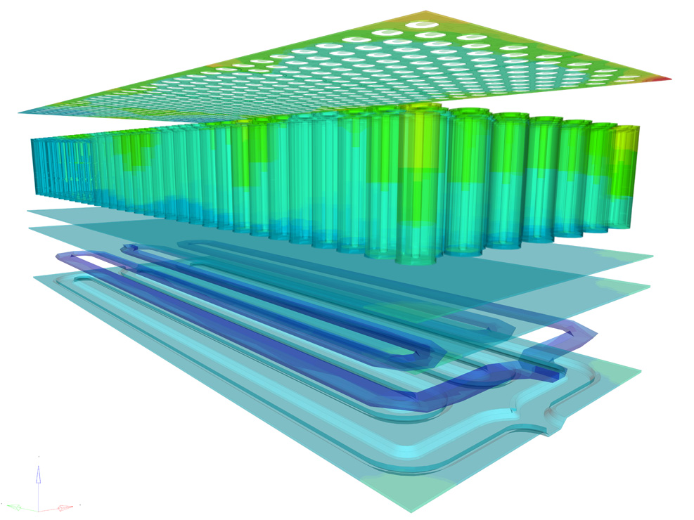 EV Battery Cooling Охлаждение аккумуляторной батареи электромобиля