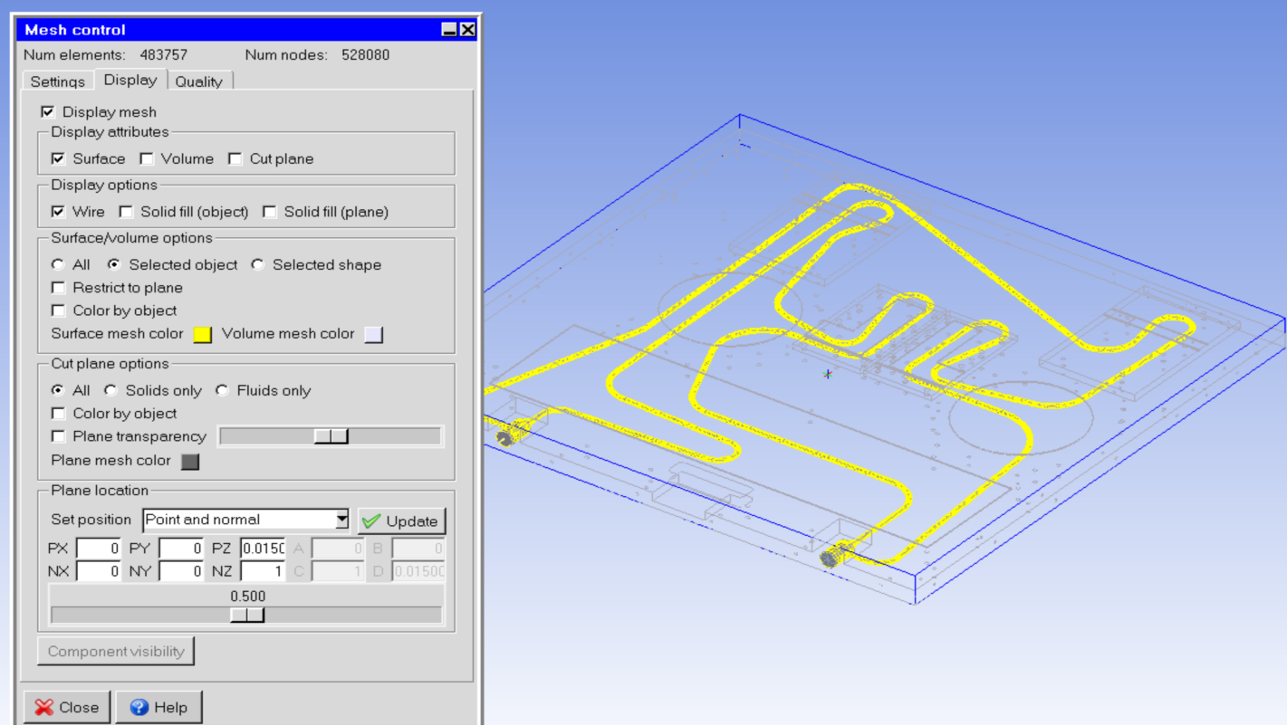 Создание сетки жидкостной модели