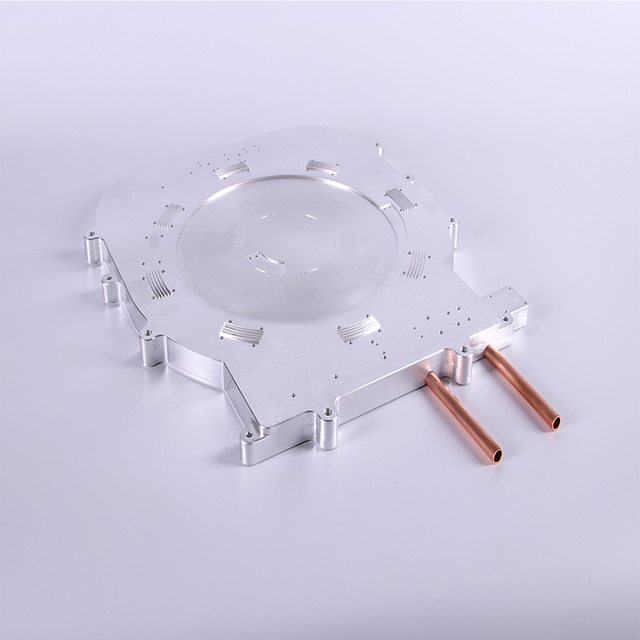 Анти- анодируя плита водяного охлаждения Ал 6063 Ал 6061 с медной трубкой