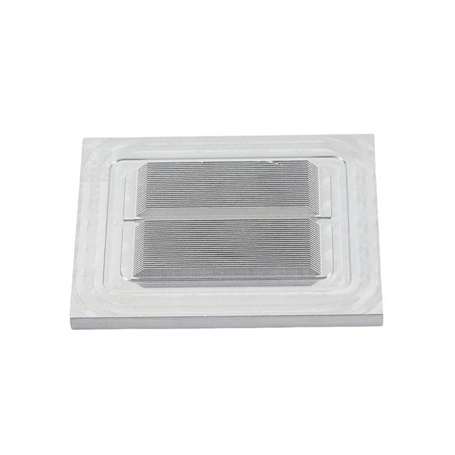 Индивидуальный медно-алюминиевый микроканальный радиатор с охлаждающей пластиной из меди и алюминия высокой плотности для микропроцессоров, деталь для пайки в высоком вакууме